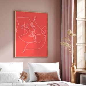 Red Embrace - Printable