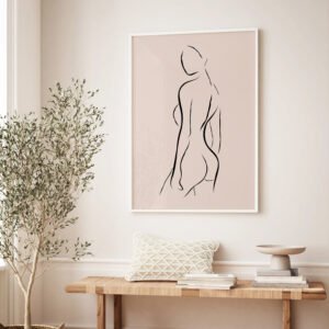 Line art - Serene Silhouette