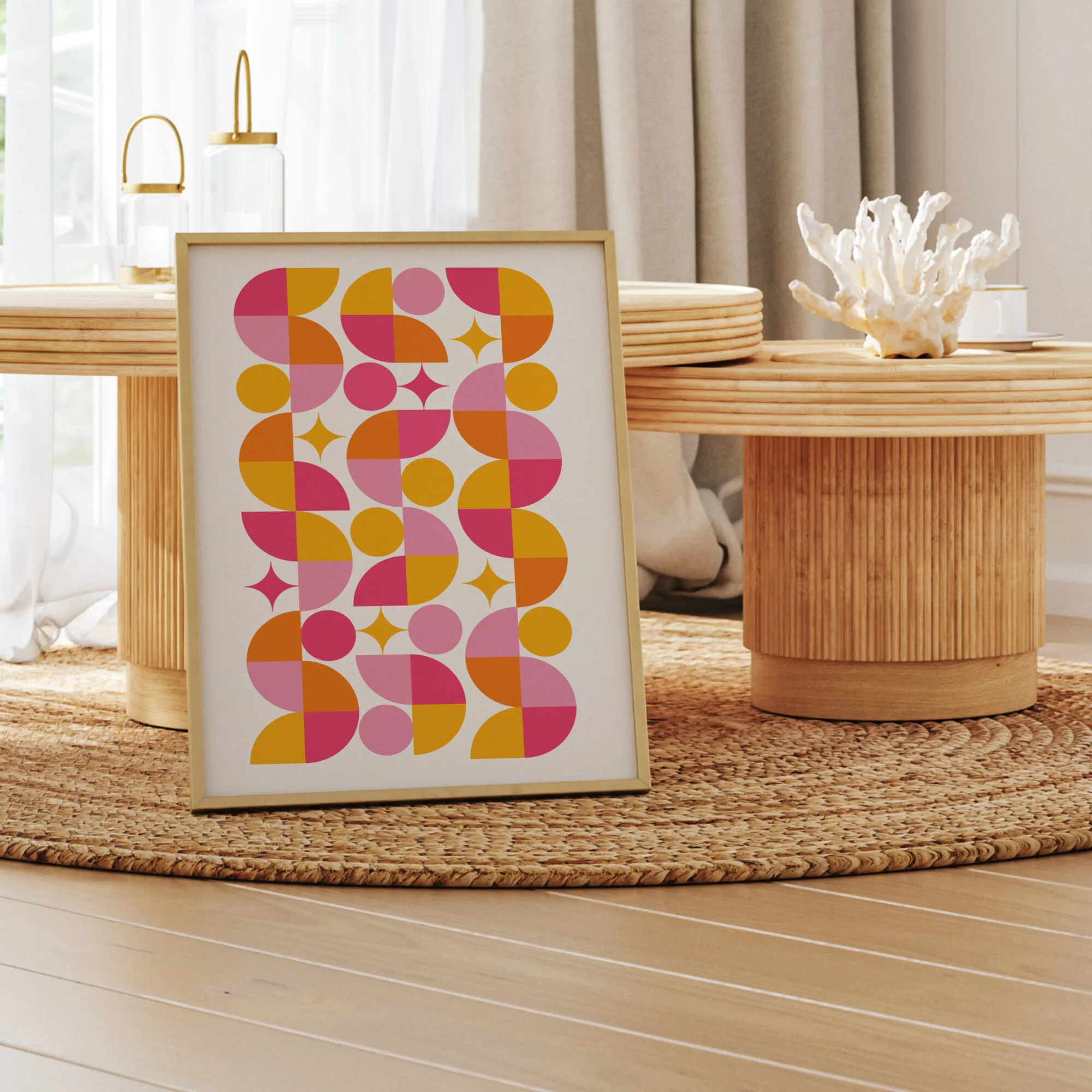 Pink and Yellow Bauhaus - Concept I