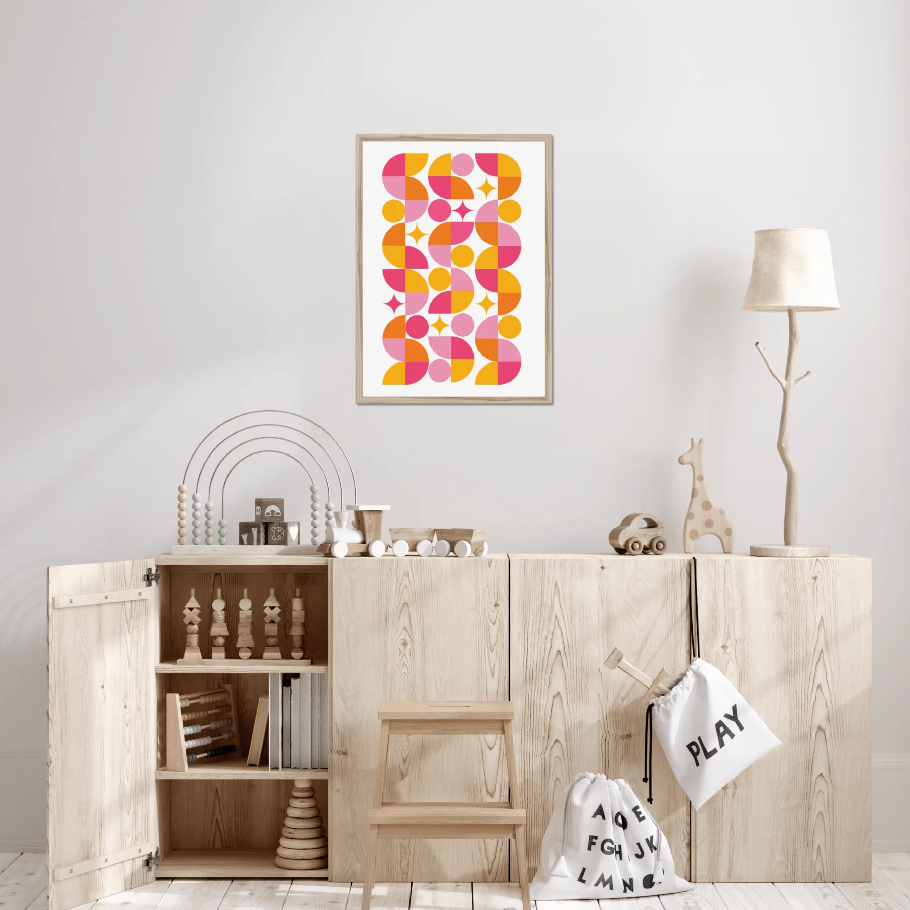 Pink and Yellow Bauhaus - Concept I
