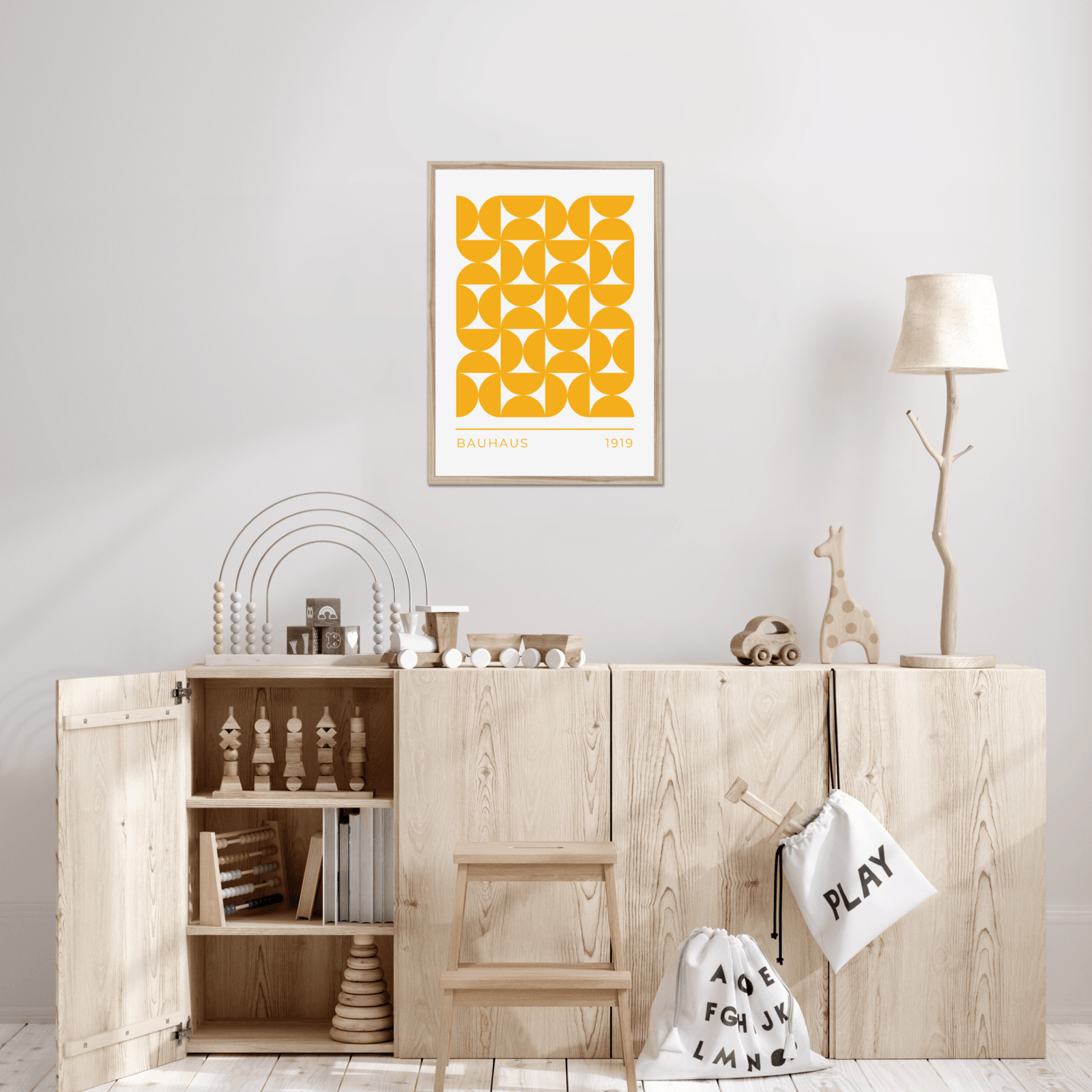 Pink and Yellow Bauhaus - Concept III