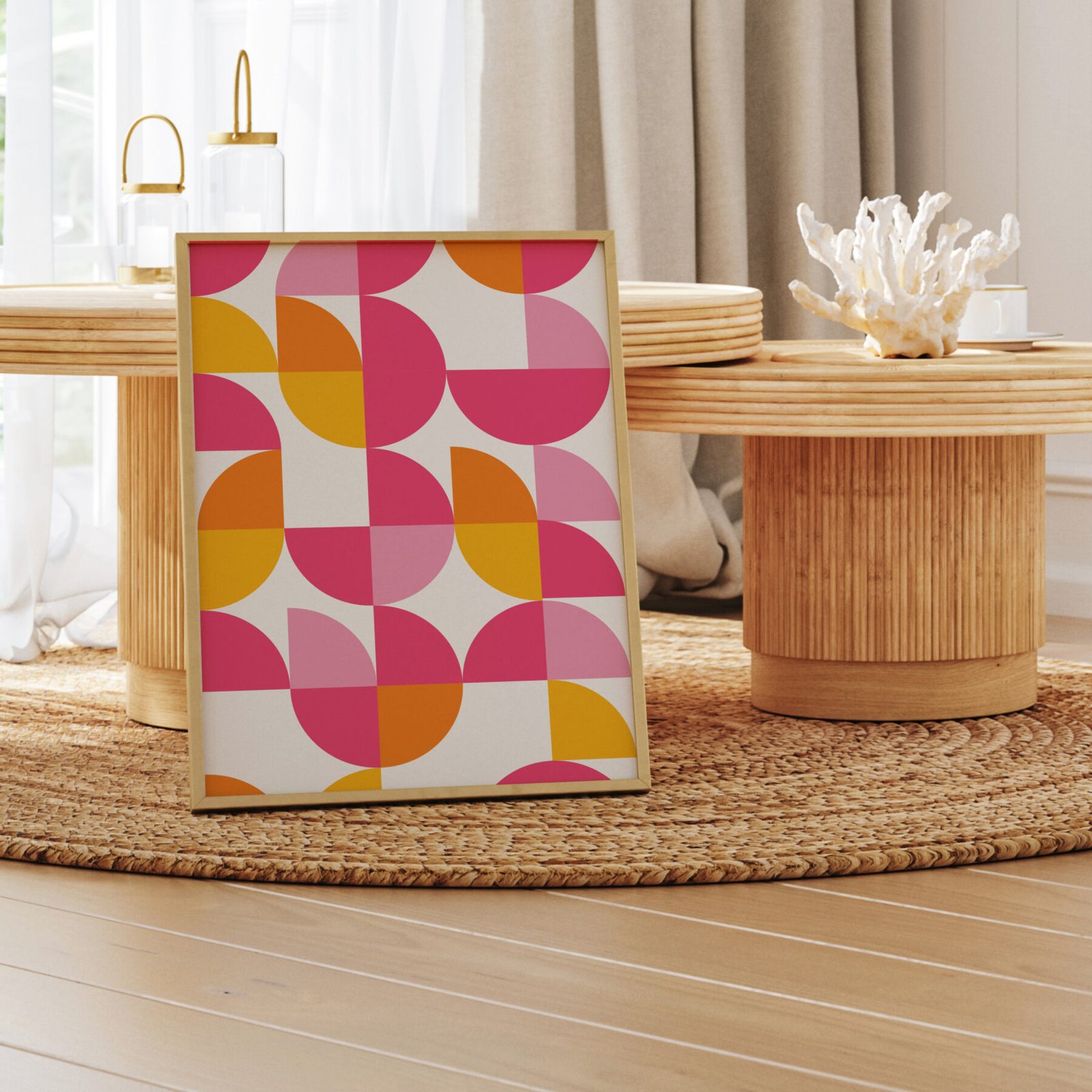 Pink and Yellow Bauhaus - Concept VI