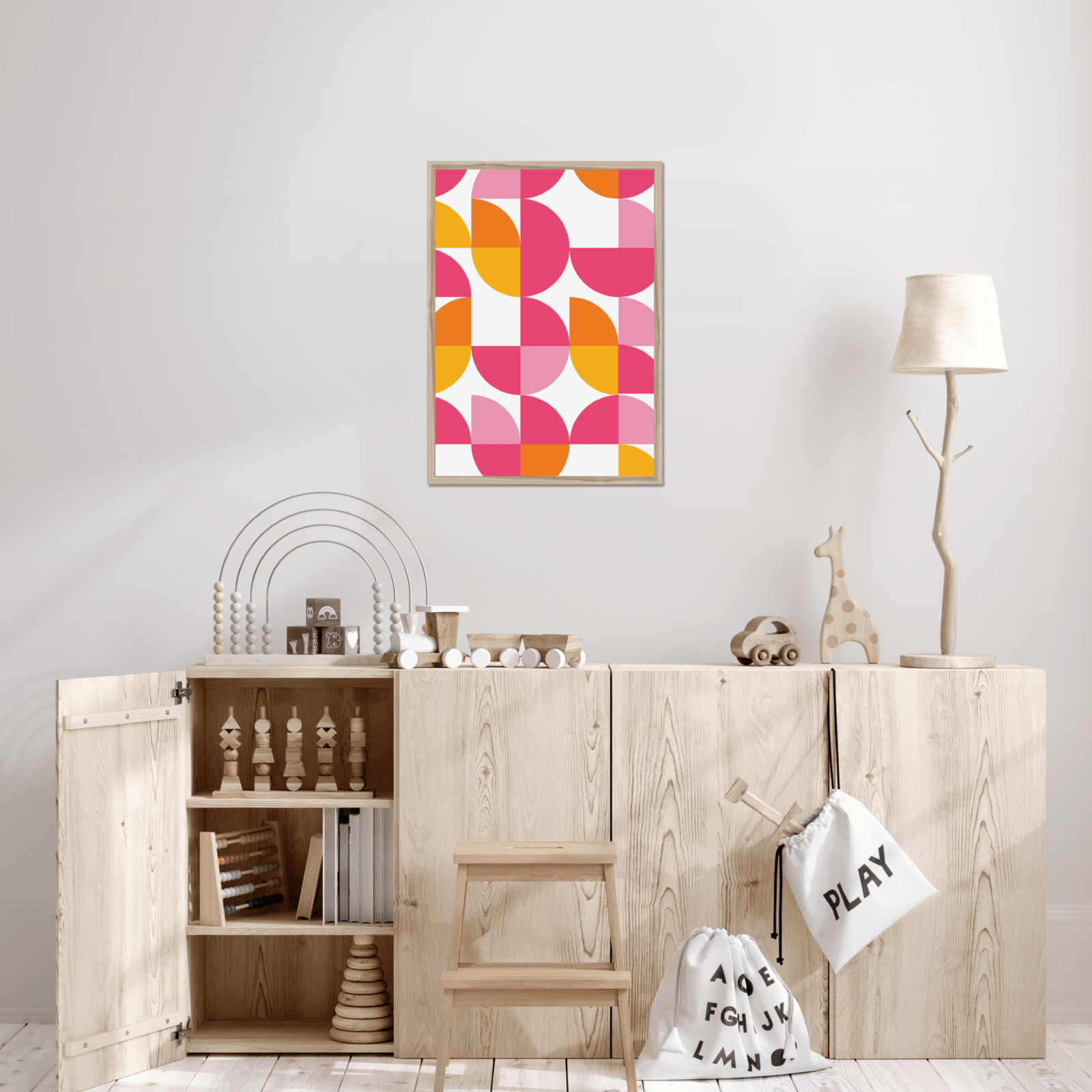 Pink and Yellow Bauhaus - Concept VI